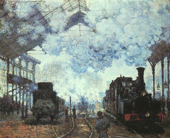 Claude Monet Arrival at St Lazare Station oil painting picture